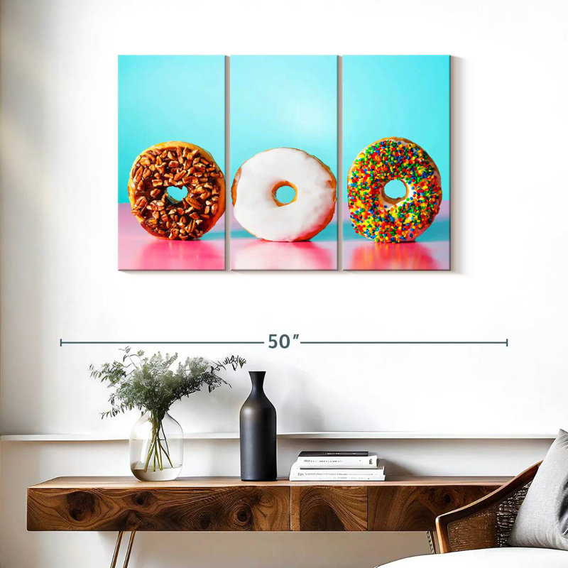 Donut Trio, H 24 po x l 38 po
