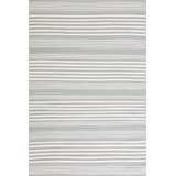 Rugby Stripe Light Blue Handwoven Indoor/Outdoor Rug