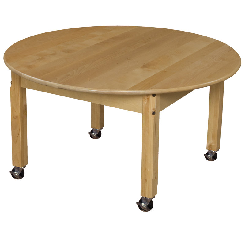 Table d'activité circulaire, Sans roulettes, H 14 po x L 36 po x l 36 po