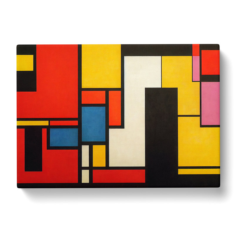 Cubism Art Abstract - Wrapped Canvas, 50cm H x 76cm W x 3cm D