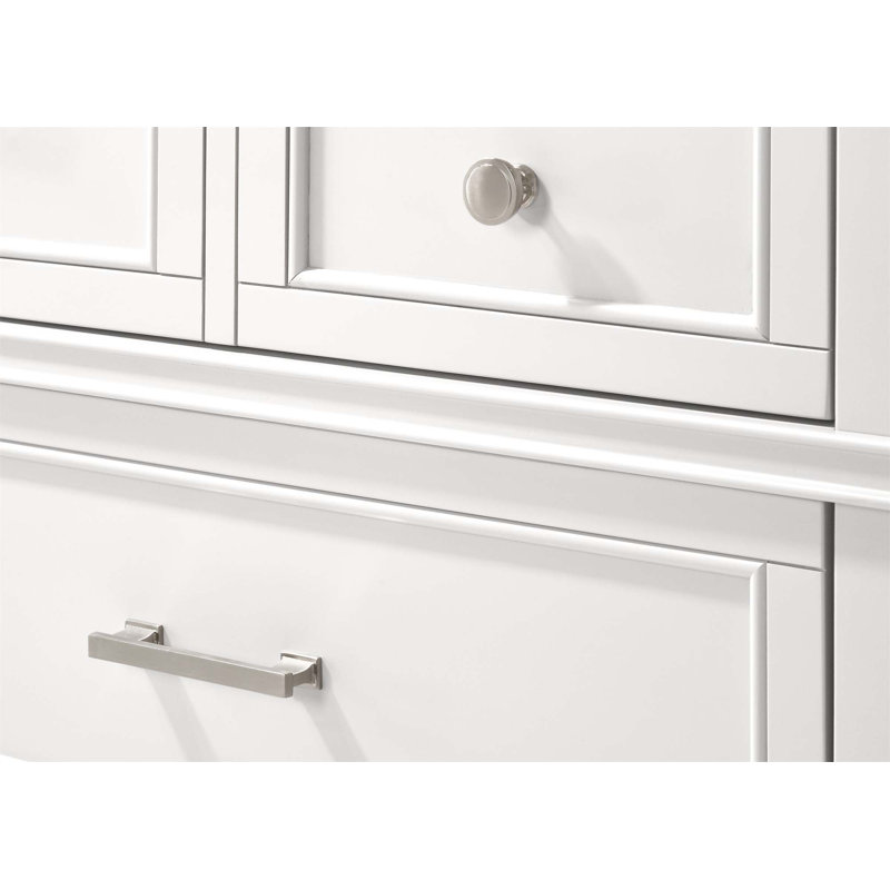 Commode 5 tiroirs, Blanc