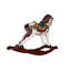 Statue de cheval à bascule de carrousel victorien