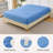 Diamond Grid Ultrasonic Waterproof Mattress Protector Light Blue Size T-119666448-123751497