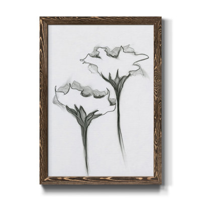 Windswept Poppy II - Reproduction sur papier encadrée