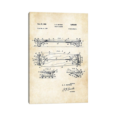 " Skateboard Deck (1962) " by Patent77