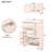 Multi-Functional Tipping Bucket Shoe Cabinet with Wall Cabinet, Space-saving Design Foyer Cabinet with 2 Flip Drawers-1469684043