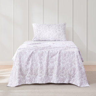 Ensemble de draps pivoine mauve