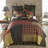 Woodland Square Patchwork Cotton Reversible Throw Pillow