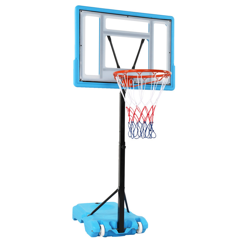 Panier de basketball de piscine en métal à hauteur ajustable de 53 po