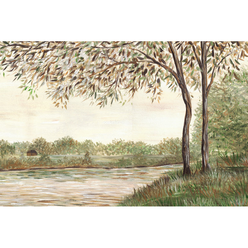 River Cuts - peinture sur toile tendue, L 12 po x H 8 po x P 1,5 po