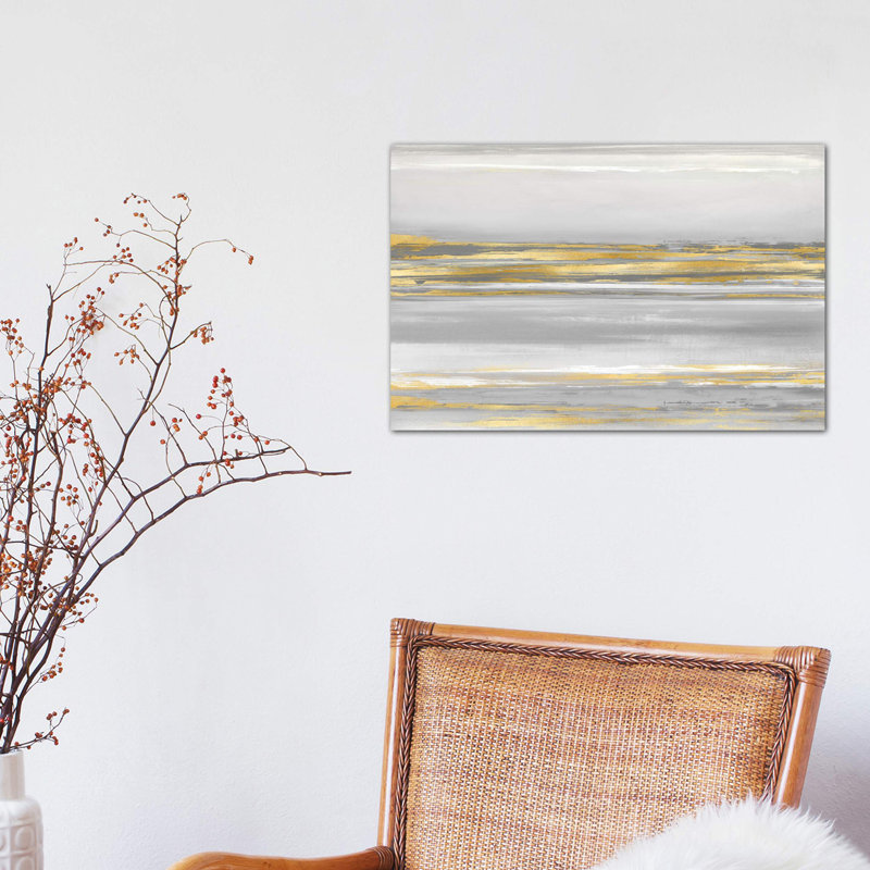 Subtle Reflections With Grey by Allie Corbin - Wrapped Canvas Print, 152.5 cm H x 101.5 cm W