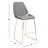 Metzler Upholstered Counter Stool with Metal Frame-219570016-218648121