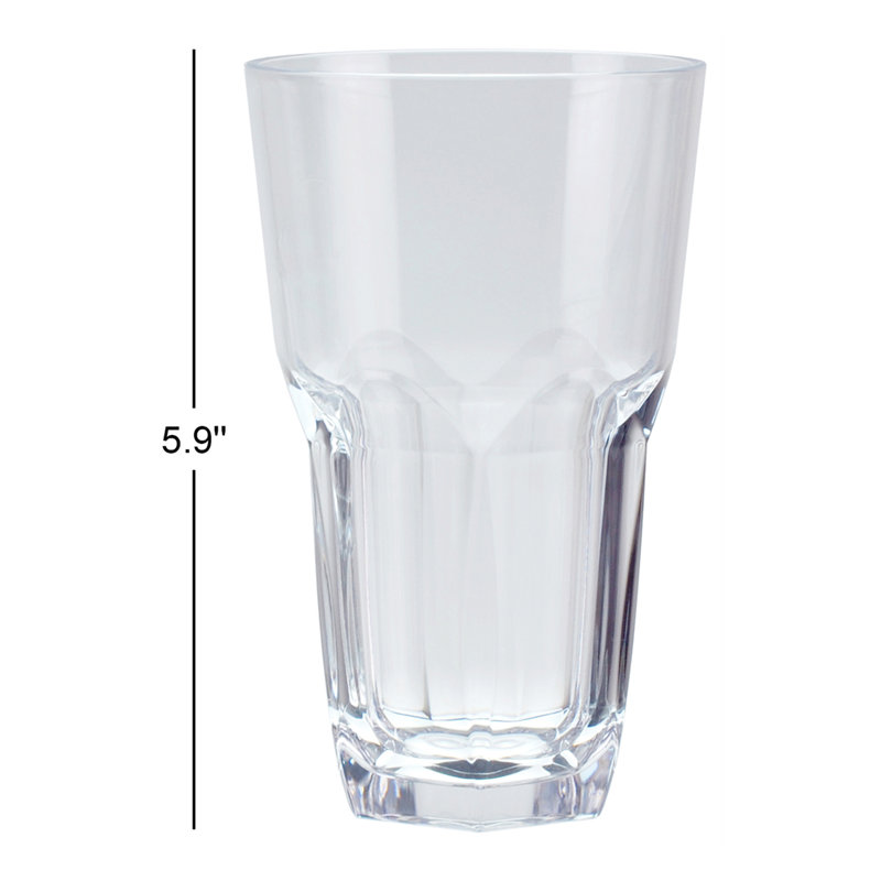 Mcanulty 18oz. Acrylic Drinking Glass Set