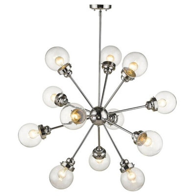 Luminaire sphère suspendu unique 12 lumières Chane