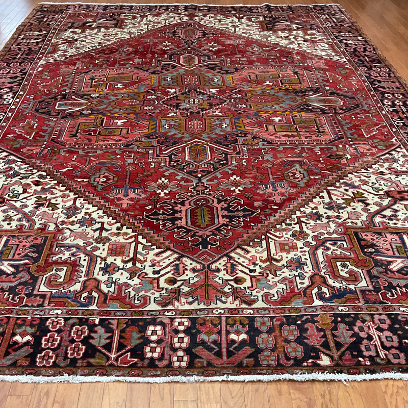 HERAT ORIENTAL Handmade Heriz Wool Rug