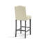 Tabourets de bar à hauteur de comptoir (de 2) - Assise en cuir de polyuréthane beige et base en bois d'hévéa pour îlot de cuisine, capacité de charge de 300 lb, 2 pièces, rembourrés avec des pieds solides pour une meilleure résistance au poids-118004771-118004773
