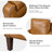 Pascarella 31.5" W Transitional Genuine Leather Club Chair with Solid Wood Legs-93301722