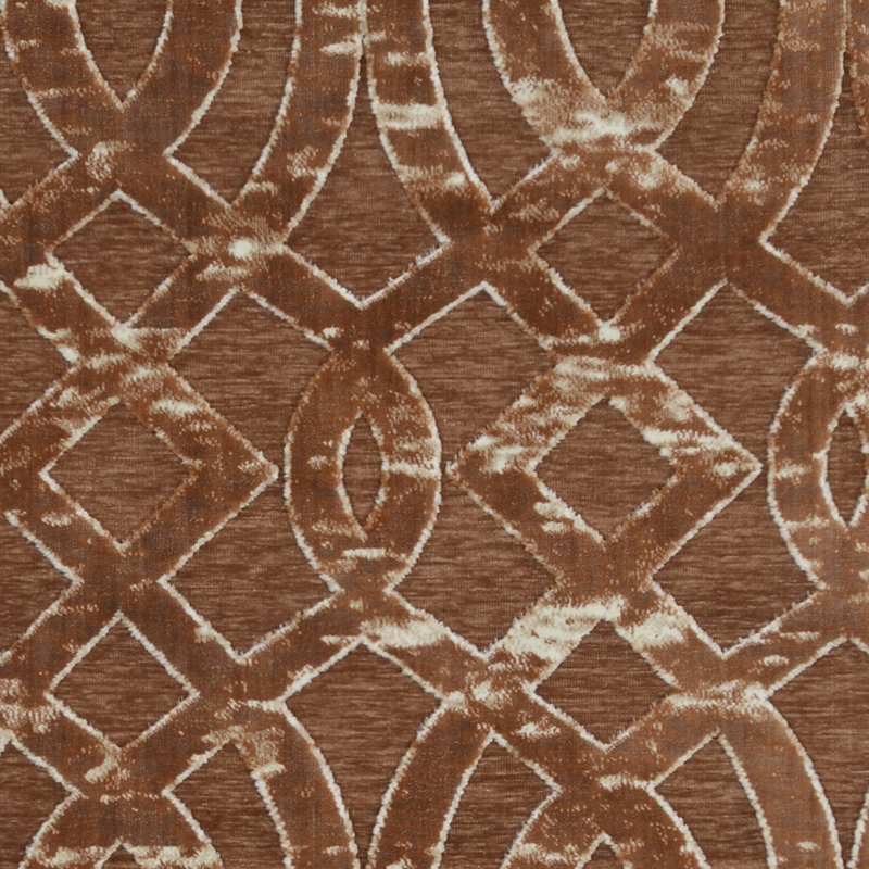 Kleinschmidt Trellis Brown Area Rug, Rectangle 5' x 7'6"