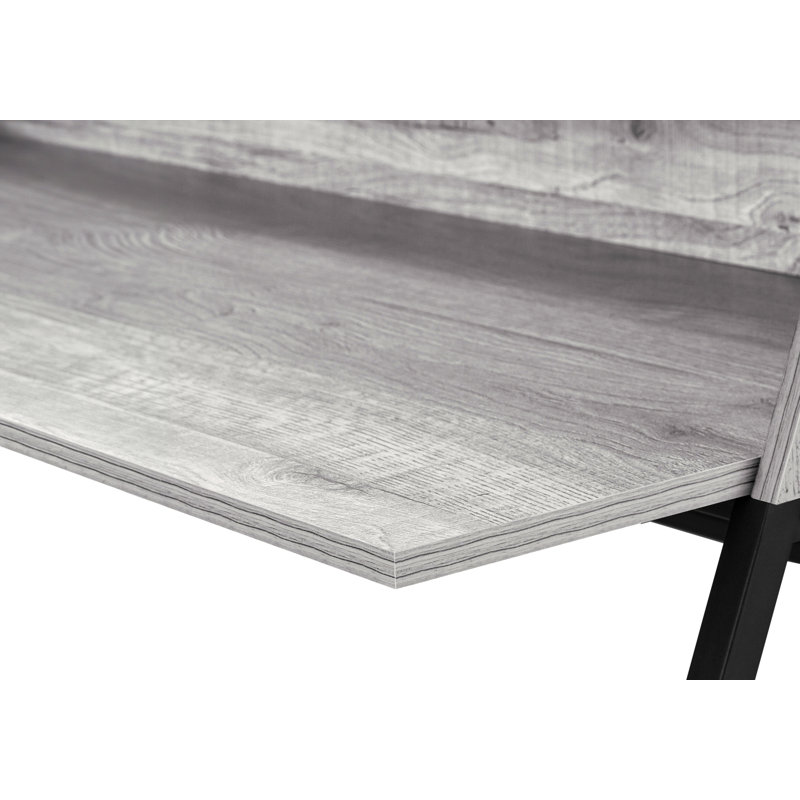 Bureau d'ordinateur, bureau personnel, ordinateur portable, tablettes de rangement, L 48 po, travail, stratifié, métal, contemporain