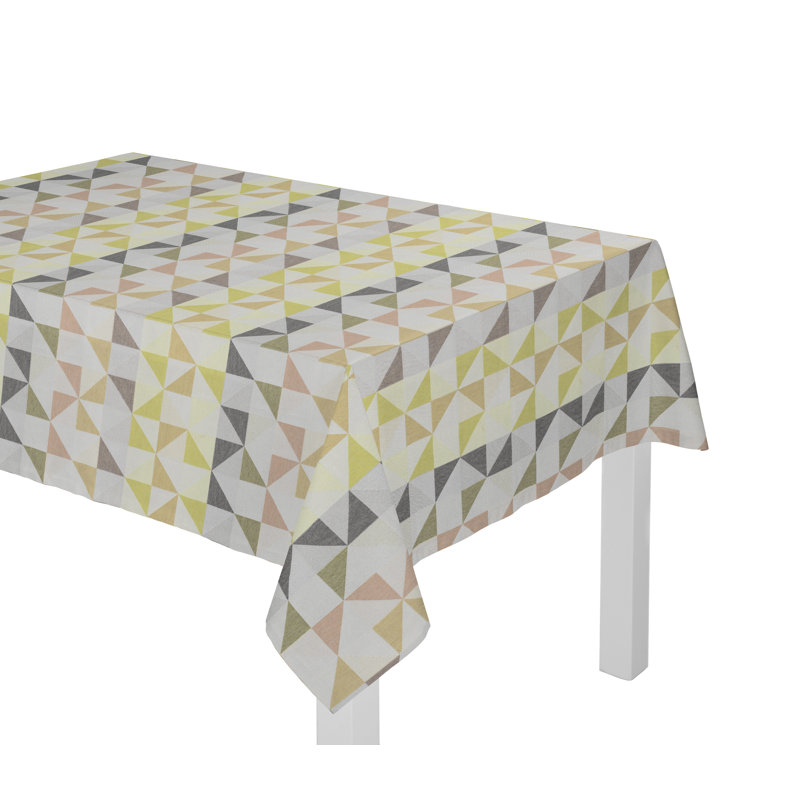 Gareth Tablecloth, Green/Brown/Grey, 130cm W x 190cm L
