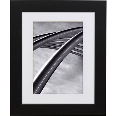 Tennell Black Matte Picture Frame with Mat
