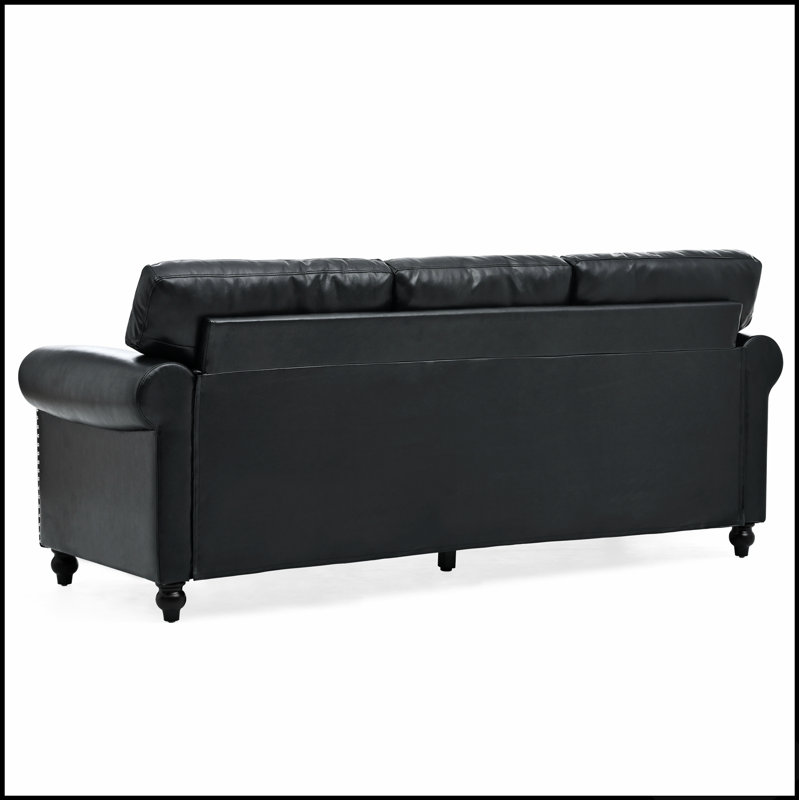 Canapé confortable à 3 places avec coussins amovibles, sac à ressorts et rembourrage en éponge pour une détente et une durabilité optimales.