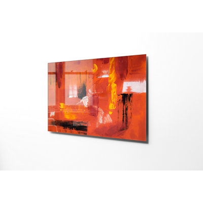 Superbe peinture murale en verre trempé 27,6 po x 39,4 po | 100% verre trempé, épaisseur: 0,16 pouce | Décoration élégante pour le salon ou le bureau, durable et facile à nettoyer, idée de cadeau parfaite