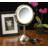 8.5" Lighted Tabletop Magnified Makeup Mirror, Plug In-93601679