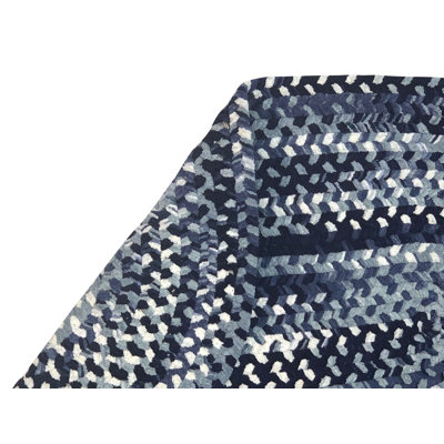 Tapis ombre chenille cotton blue intérieur / extérieur Tamela