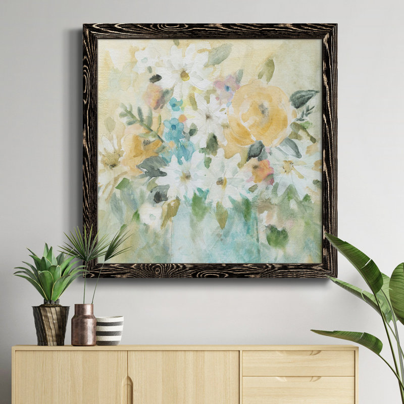 Femme Noir Bath III - Peinture sur toile encadrée, Cadre noir, H 17 po x l 17 po x P 1,5 po