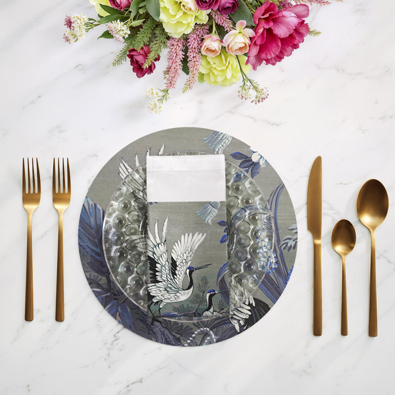 Summer Palace Cotton Sateen Dinner Napkins, Sybil