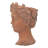 D7x11" Brown Cement Head Bust Decor Piece - Beautify Your Home & Outdoor Ornament, 7.3X6.9X10.6 Inches Garden-368172620-368172623