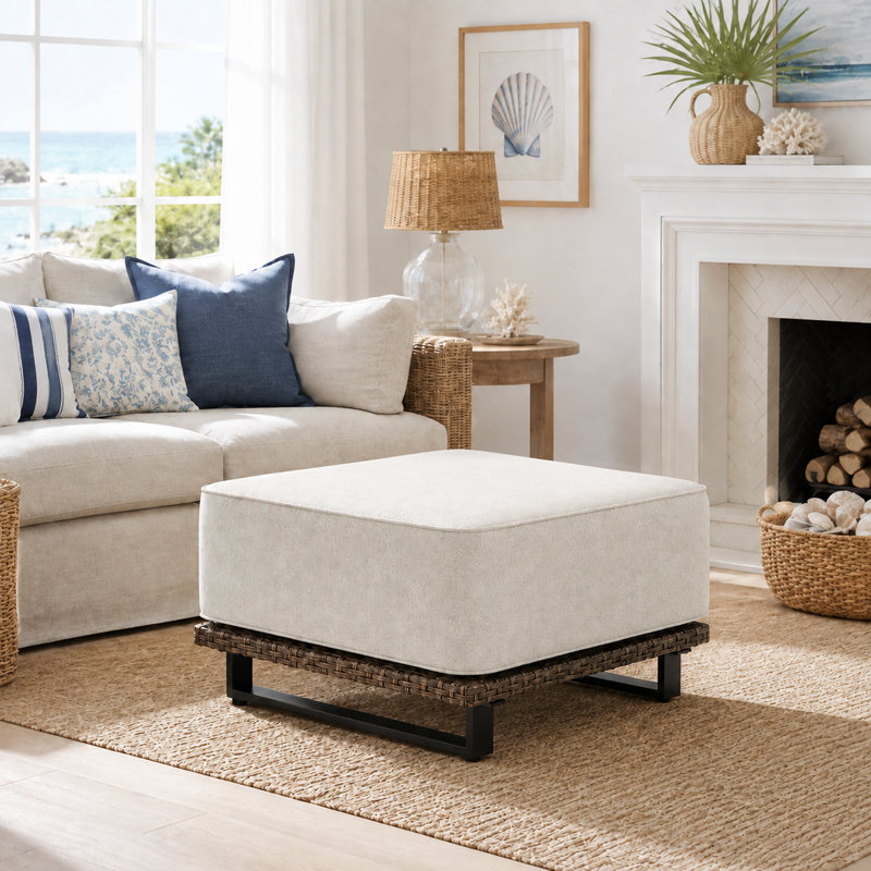 Patio Ottomans For Conversation Sofa Set (Set of 2)