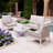 Beryna 4-Person Acacia Outdoor Sofa Seating Group With Cushions
