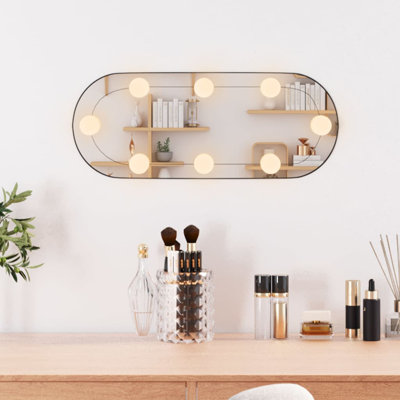 Lhiam Oval Lighted Wall Mounted Vanity Mirror
