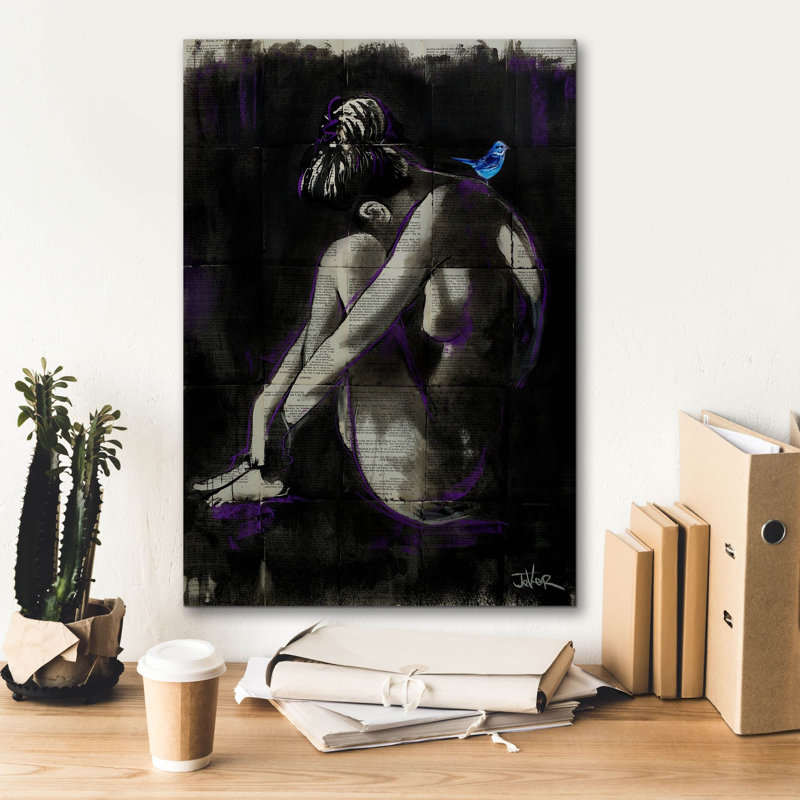 Art mural épique «Nostalgia» par Loui Jover, H 26 po x l 18 po x P 0,75 po