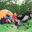 Chaise de camping hamac avec repose-pieds rétractable et sac de transport-559876569