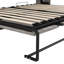 Grey Full Size Bed That Can Be Folded Into Cabinet, Space - Feature, Metal Frame And , No Spring Box Needed, Easy Assembly Project, Manageable Foldable To Solid For Durability, Wood Slats Support