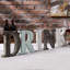 5 Piece Decorative Cutout Wood Letter Block Sign