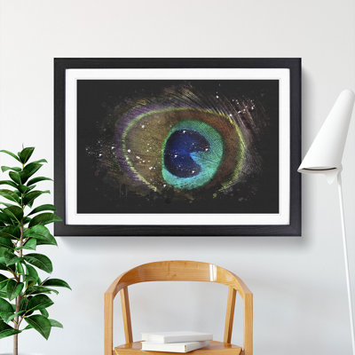 Peacock Feather - Picture Frame Graphic Art