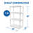 24'' W Resin Shelving Unit