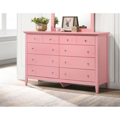 Charmante commode décontractée rose