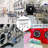 Galvanized Steel Laundry Cart with Wheels