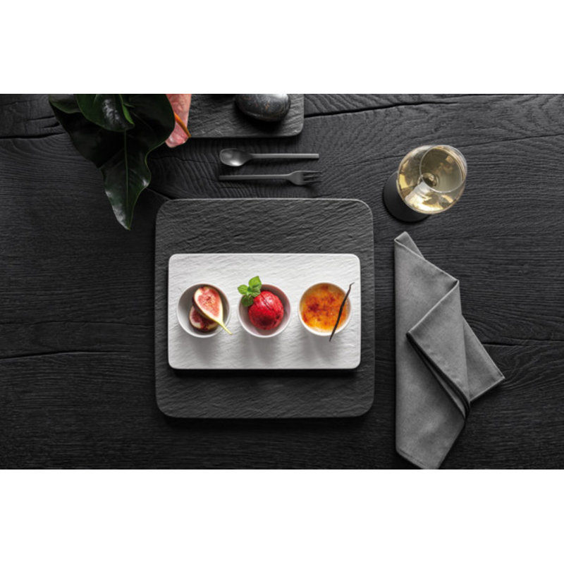 Villeroy & Boch Manufacture 12.75" Buffet Plate Square, Black