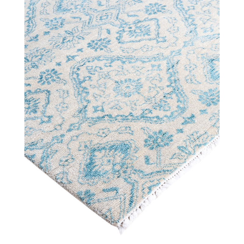 Overdyed One-of-a-Kind 9' 0" X 10' 2" Hand Knotted Area Rug
