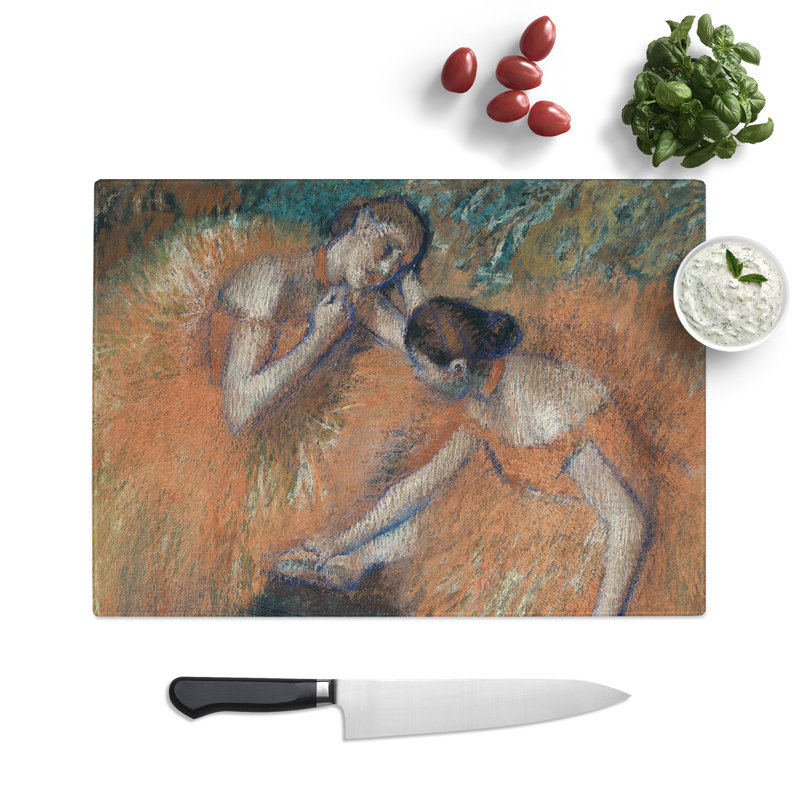 Two Ballet Ballerina Dancers by Edgar Degas Chopping Board, 0.4cm H x 28.5cm W x 39cm L