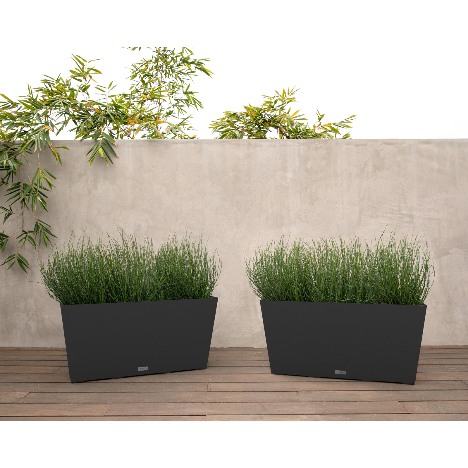 Pure Series Planter Box, Black, 15.25" H x 31" W x 10" D, 2
