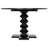 Zig-Zag Mahogany Round Solid Wood Dining Table-20722974-69367115