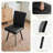 45.3"  Round Dining Table Set For 4, Extendable Wood Table With Faux Leather Chairs, Modern Kitchen Dining Room Set-1725856923