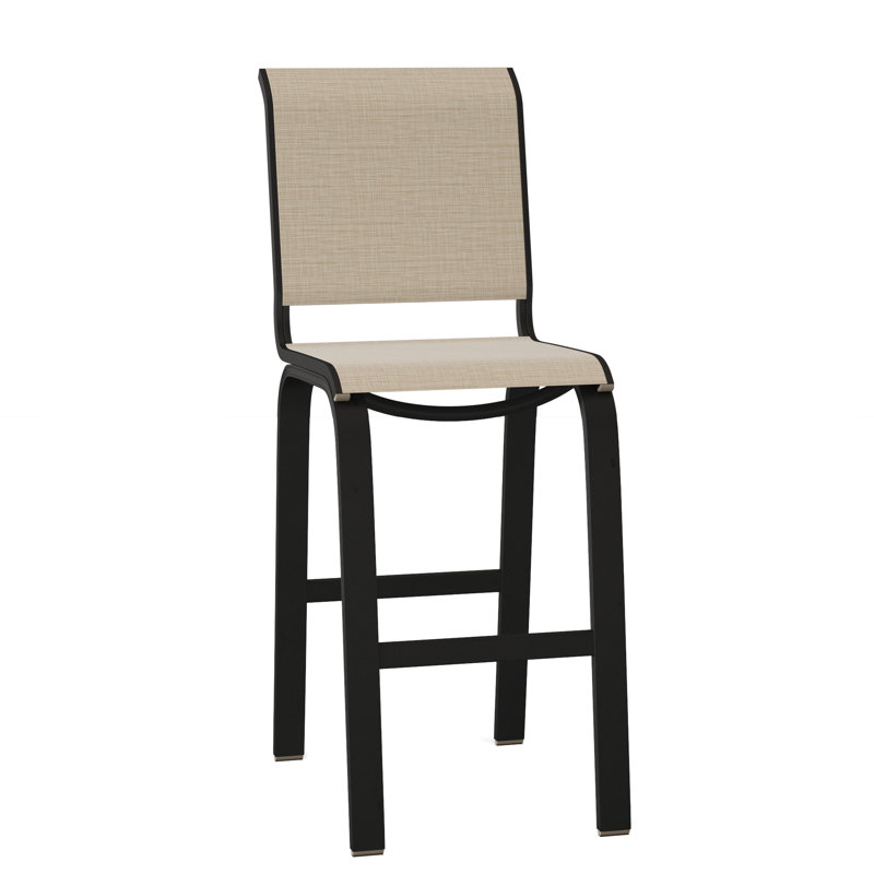 Tabouret de bar 29,5 po Holna, Noir texturé, Naturel